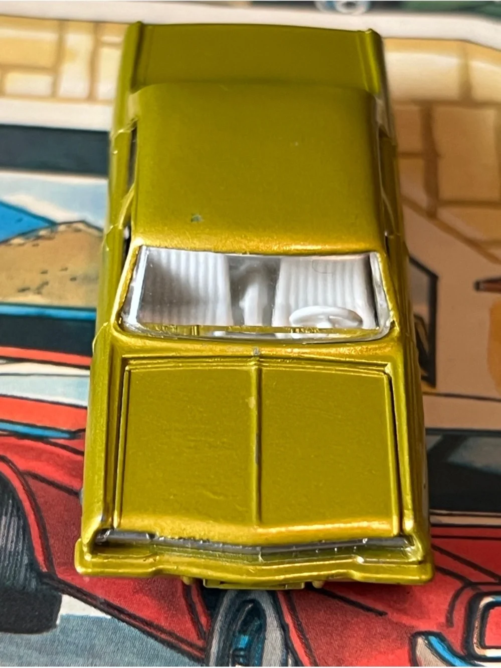 Vintage Matchbox Superfast No. 36 Opel Diplomat Gold Made in England Lesney
